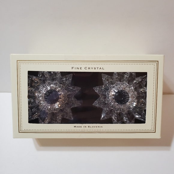 Bella Lux 24% Fine Lead Crystal Candle Stick Holders - Picture 2 of 11